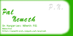 pal nemeth business card