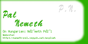 pal nemeth business card